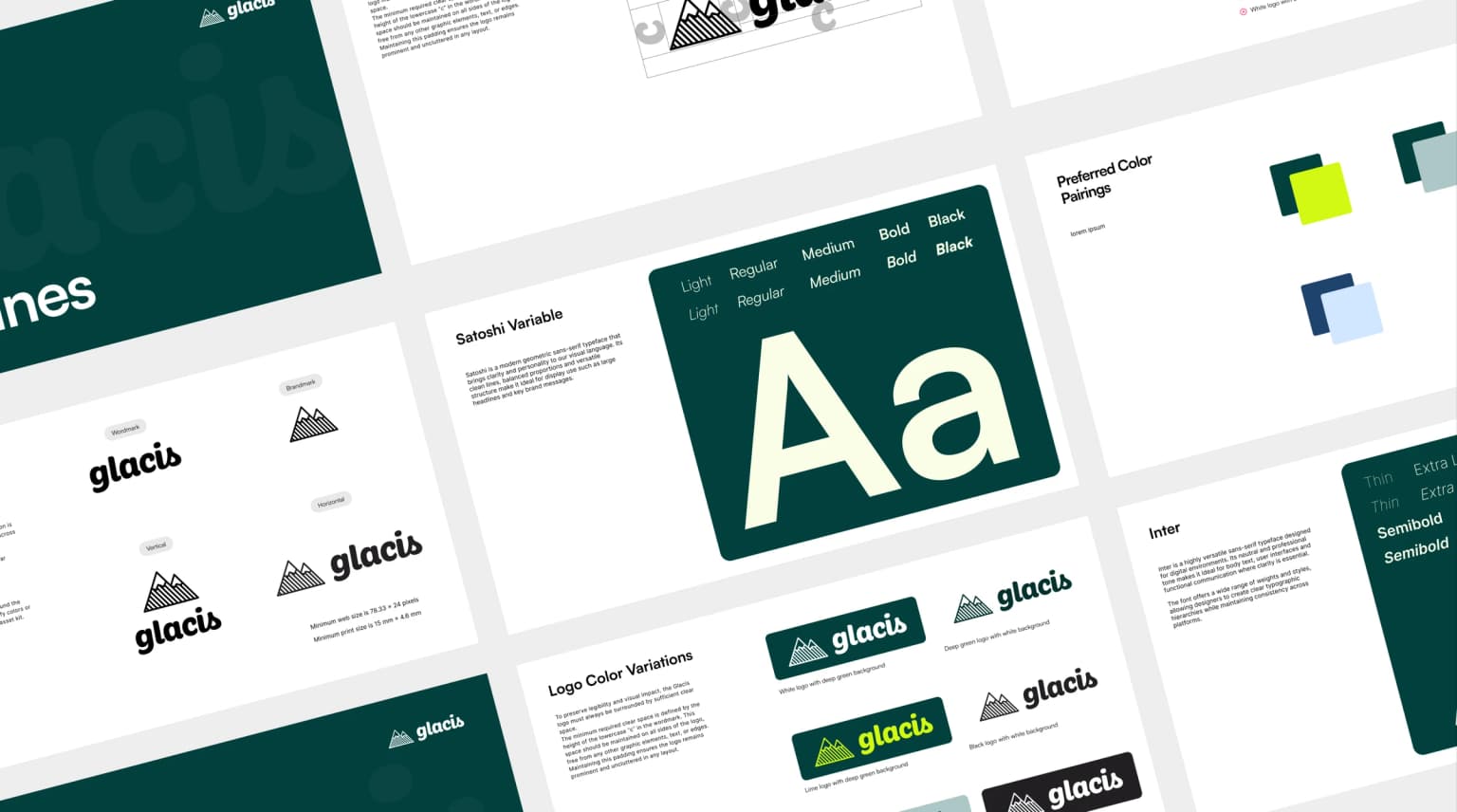 Glacis complete brand guidelines document