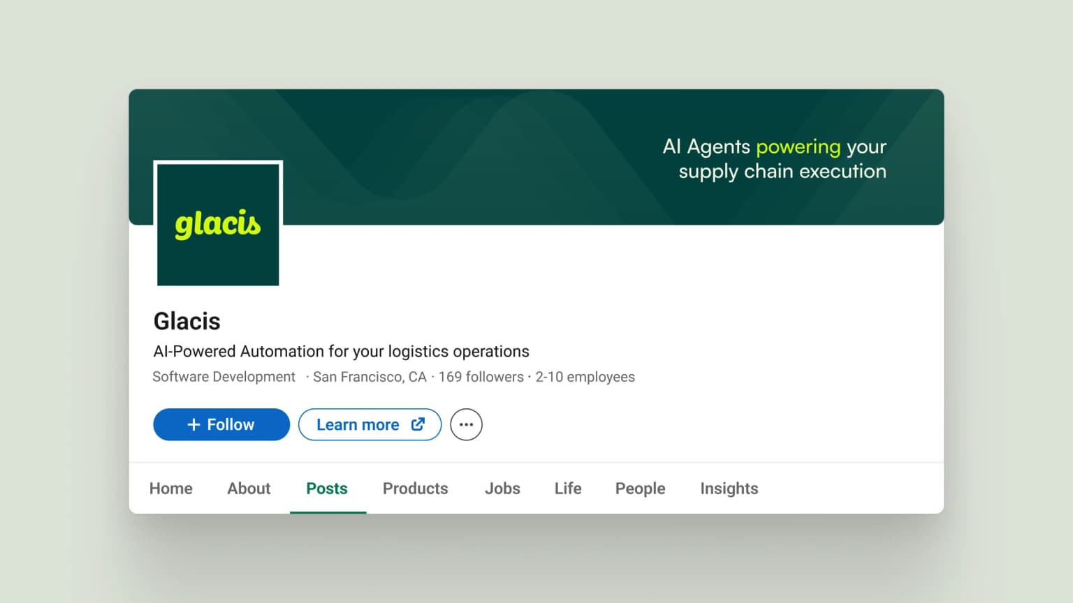 Glacis brand identity applied to marketing materials