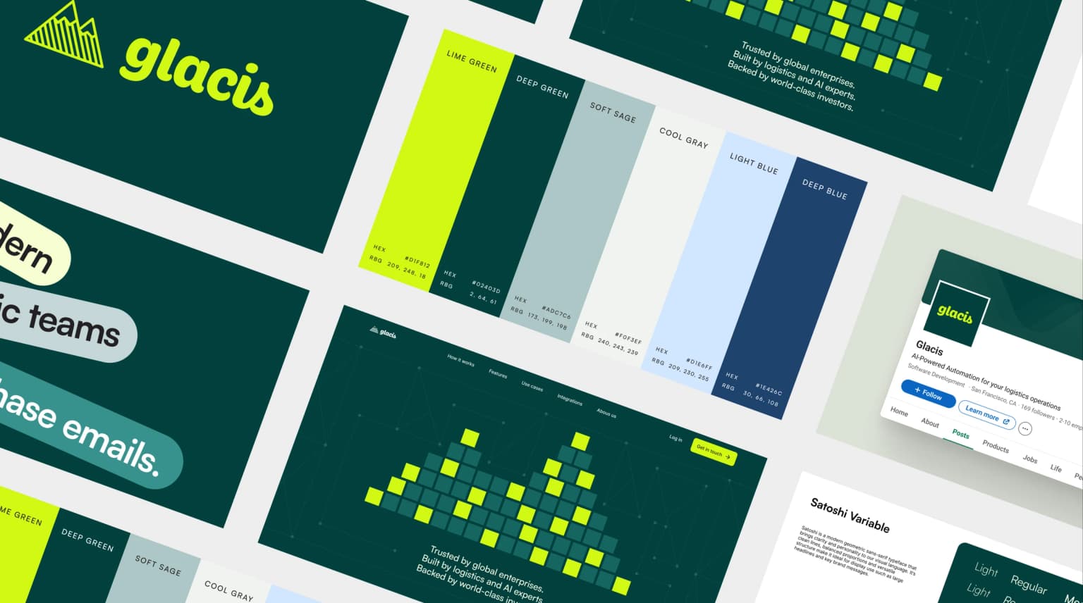 Glacis brand identity hero image