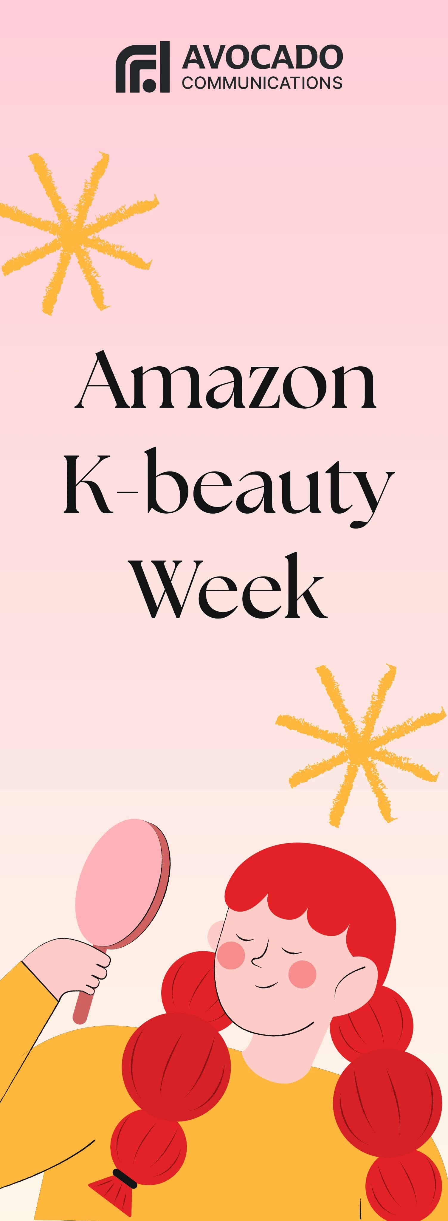 Amazon K-Beauty Week event banner — inside wooden panel